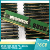 1 Pcs For SK Hynix RAM 16G 16GB 2RX8 2666 DDR4 PC4-2666V HMA82GR7AFR8N-VK Memory