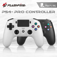 強強滾優選~ FlashFire PS4副廠無線遊戲手把(可有線支援PC 也支援iOS/安卓使用)