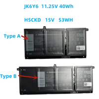JK6Y6 11.25V 40WH Laptop Battery For Dell Latitude 3410 3510 Vostro 14 5402 5501 5502 Inspiron 5300 5301 9077G H5CKD 15V 53WH