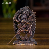 歐斯特 藏傳佛教用品  尼泊爾手工 銅 金剛亥母 供佛像 高9cm