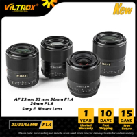 VILTROX 23mm 33mm 56mm F1.4 24mm F1.8 for Sony E LensAuto Focus Large Aperture APS-C Lens Sony E mount Sony Lens A9 Camera Lens