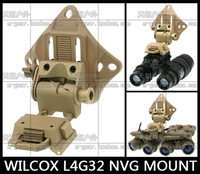 鋁CNC Wilcox L4G32 19 NVG PVS15 18夜視儀戰術頭盔翻斗車支架沙