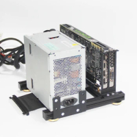 GPU+PSU holder UP DIY external graphics card rack with power supply base for ATX PSU aluminum GPC01/GPC02