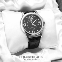 Valentino范倫鐵諾 大數字奧地利水鑽真皮手錶腕錶 情人對錶 柒彩年代【NE1089】原廠公司貨 單支