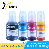 Tatrix Refill Dye Ink Kit For HP 32XL HP 31 For HP mart Tank 5105/6001/6005/6006/7001Smart Tank 670/675/720/725/750/755/790/795