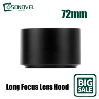 72mm Metal Hood Long Focus Lens For Sony Pentax Olympus Canon EOS Fuji Nikon DSLR D7500 D7200 D750 D810a D800 D610 Accessories