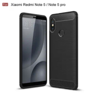 Soft Matte Case for xiaomi Redmi Note 5 Note5 Shockproof Carbon Fiber Phone Cover For redmi note 5 pro Note5 Pro Silicone Case