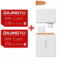 Nano storage card Mate40 Mate30 Mate20 x Pro P40 series for Huawei phones, 90 MB/s, lexar card reader NM card 128 256GB