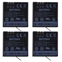 Batmax AZ16-1 Battery 4pcs for Original Xiaomi YI lite 2 4K 4k camera battery for Xiao yi 4k Action Camera Battery