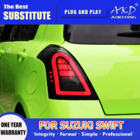 AKD Tail Lamp for Suzuki Swift LED Tail Light 2005-2016 Swift Rear Fog Brake Turn Signal Automotive Accessories