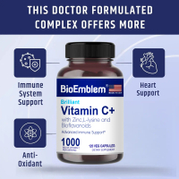 Vitamin C 1000 mg, L-Lisin 500 mg, Seng 12 mg, Bioflavonoid 300 mg. Formula Dokter, Suplemen Bebas M