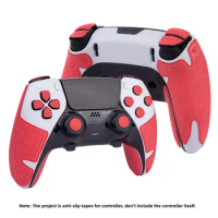 Red TALONGAMES Controller Grips For Playstation 5 Edge / PS5 Edge DualSense,Anti-Slip,Buttons,Textured Skin Kit Controller Grip