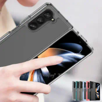 For Samsung Galaxy Z Fold 5 Case Silicone Clear Border Shockproof TPU Capa Samsung Z Fold 5 Phone Cover Z Fold5 Cover Protector