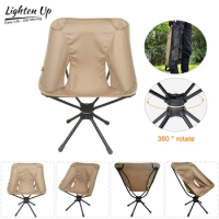 Camping Swivel Chair 360 Degree Swivel Chair Outdoor Leisure Picnic Chair Field Fishing Chair Portable Moon Chair