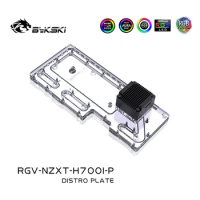 Bykski RGB Water Cooling Distro Plate Reservoir for NZXT H700I Chassis RGV-NZXT-H700I-P