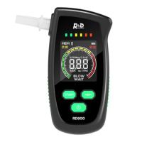 Handheld Alcohol Tester LCD Screen Digital Alcohol Detector Alcohol Breath Tester Breathalyzer Alcotest High Accurancy