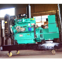 weifang Water cooled Generator Diesel Genset 30kw with brushless alternator Three phase and Bottom tank with wheels