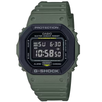 CASIO 卡西歐 G-SHOCK 軍事風電子錶 軍綠 DW-5610SU-3_43.8mmm