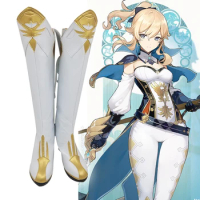 Game Genshin Impact Cosplay Shoes Jean Dandelion Knight Cosplay Shoes Halloween Party Daily Leisure Shoes Sandal Boot