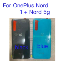 10pcs Original New Back Cover For OnePlus Nord 5g 1+ Nord 5g Rear Battery Door Housing Case With Lens Replacement Repair Parts
