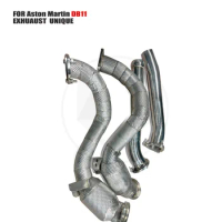UNIQUE Exhaust System High Flow Performance Downpipe for Aston Martin DB11 With Catalytic Converter Header
