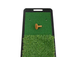 Golf Hitting Mat Swing Mat Chipping Mat Indoor Mat with Handle Portable Matt for Indoors Grass Mat Golf Gift Golf Accessories
