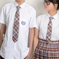 頓河 制服配飾男女襯衫手打領帶jk dk格紋綠藍紅灰紫粉色日系校服