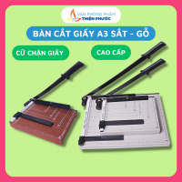 Bàn cắt giấy A3 sắt gỗ Suremark- có cữ chặn giấy tiện lợi (46X38)cm SUKADO