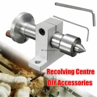 1Set Adjustable Double Bearing Live Centre Metal Revolving With 2pcs Wrenches DIY Accessories For Mini Lathe Machine Parts