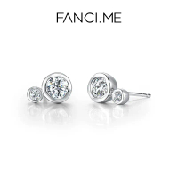 FANCIME Dream Stud Earrings Sterling Silver Luxury Designer Jewelry Anniversary Gift for Girlfriend