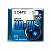 【SONY 索尼】8CM DVD+RW 日本 1.4GB 30MIN手持式攝影專用可重覆燒錄光碟(10片)