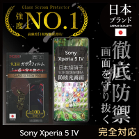 【INGENI徹底防禦】Sony Xperia 5 IV 日本旭硝子玻璃保護貼 滿版 黑邊 晶細霧面