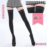 【買一送一魔莉絲彈性襪】標準420DEN西德棉大腿襪一組兩雙(壓力襪/顯瘦腿襪/醫療襪/大腿襪/靜脈曲張襪)