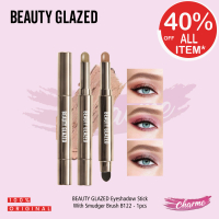 (READY & ORI) Beauty Glazed Eyeshadow Stick With Smudger Brush B122 BG 122