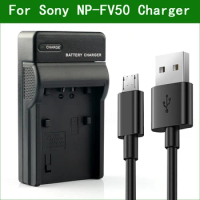 LANFULANG NP-FV50 Micro USB Battery Charger for Sony HDR-PJ710 HDR-PJ720 HDR-PJ740 HDR-PJ760 HDR-PJ210 HDR-PJ260 HDR-PJ600