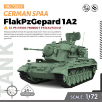 SSMODEL SS72699 1/72 25mm Military Model Kit German FlakPzGepard 1A2 SPAA Track B