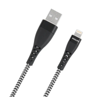 【Philips 飛利浦】USB to Lightning 35cm MFI編織充電線(DLC4511V)