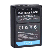 4pcs/lot PS-BLX1 BLX-1 BLX1 2000mah 7.2V Replacement Battery with Retail Package for Olympus OM-1, OM1 Camera Batteries