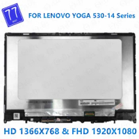 Original 14'' IPS FHD LCD Display FOR LENOVO YOGA 530-14IKB yoga 530-14ARR 530-14 TOUCH SCREEN DIGITIZER LCD ASSEMBLY 81H9