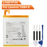 NEW Replacement Tablet Battery L16D1P34 For Lenovo TAB4 8 TB-8504N/F Tablet PC TAB4 8 Plus Rechargable Battery 4850mAh