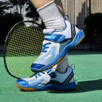 Kids Badminton Shoes Professional Boys Sport Training Sneakers Court Volleyball Badminton Shoes for Boys Youth Table Tennis Shoe