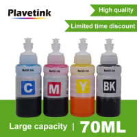 Plavetink Printer Dye Ink Refill Kit 70ml Bottle Ink For Epson T6641 T6642 T6643 T6644 Cartridges EcoTank L132 L222 L312 L366