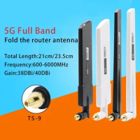 2PCS 5G CPE Pro Outdoor Router Antenna For ZTE Huawei B3115 E773 Modem WIFI Full Band Amplifier 40DBI TS9 Interface 600-6000MHz
