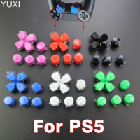 1Set For PS5 D-pad ABXY Trigger Button Keys Jelly Button For PlayStation 5 Gamepad Controller Replacement Repair Parts