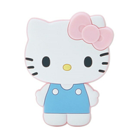 小禮堂 Hello Kitty 造型矽膠隨身鏡 (白站姿款)