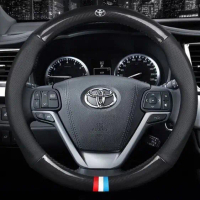 OO Toyota Carbon Fiber Leather Car Steering Cover 100% Fit Original (3LINE)