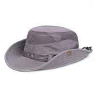 漁夫帽 男士 釣魚帽 春夏季戶外遮陽帽 棉質網帽 女士登山帽子9