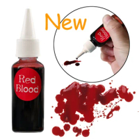 30ml Fake Blood for Bloody Nose Eyes Ears Vampire Zombie Makeup Props Halloween Party Horror Bady Paint Cos Decoration