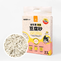 汪喵星球 - 益生菌消臭豆腐砂-原味條型 貓砂（新舊包裝隨機發貨）<此日期前最佳：2027.5.5> 2.7kg
