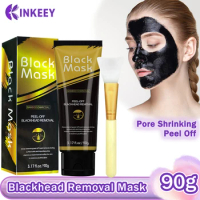 90g Blackhead Remover Face Mask Deep Cleansing Charcoal Peel Off Black Mask Shrink Pore Nose Dirt Black Head Remove Skin Care